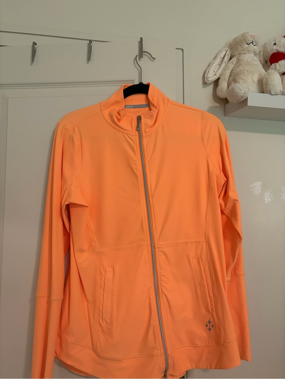 Jofit Women's Bright Orange Full-Zip Utility Jacket